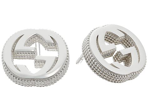 gucci interlocking g stud earrings.